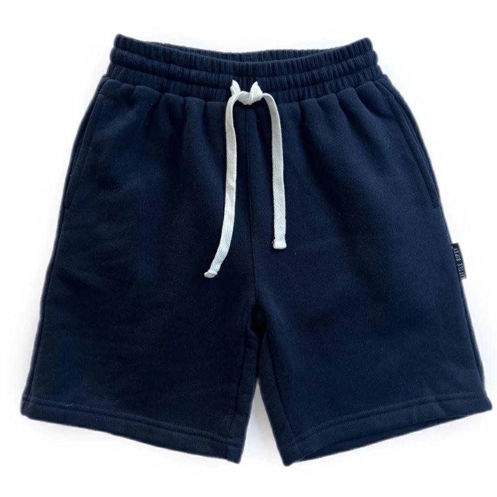 Little Bipsy Adult Basic Sweatshort Navy XS NWT IN PACKAGE